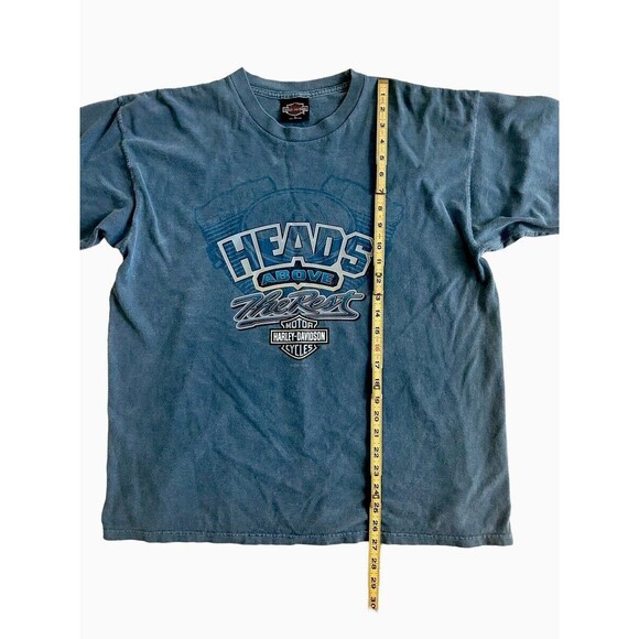 2001 Harley Davidson HEADS Above The Rest Las Vegas Southern NV Sz L Made In USA - Picture 3 of 5